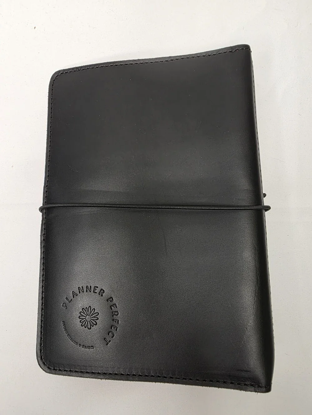 Planner Perfect Leather Travelers Notebook Cover Black & Red